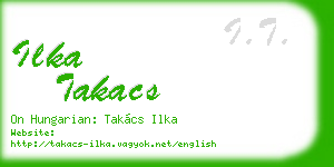 ilka takacs business card